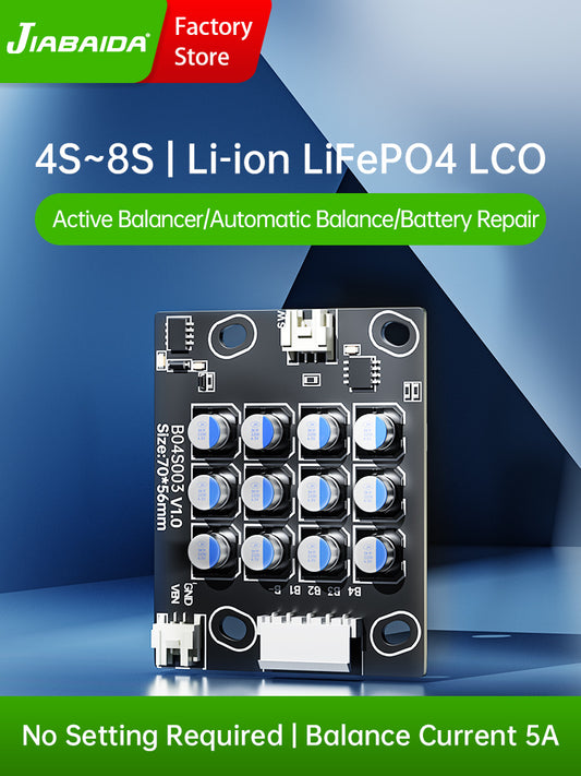 JBD B04S003 Active Balance Module for 4S-8S Lithium Battery Packs with 5A Balance Current Jiabaida BMS