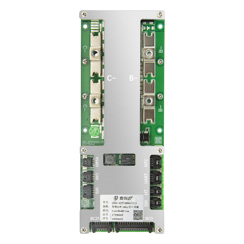 JBD Smart BMS 6~21S 8S 16S 80A 100A 120A 150A 200A Lifepo4 & Li-ion Lithium Battery PCB with Balance NTC & Uart Bluetooth RS485 for EV Jiabaida BMS
