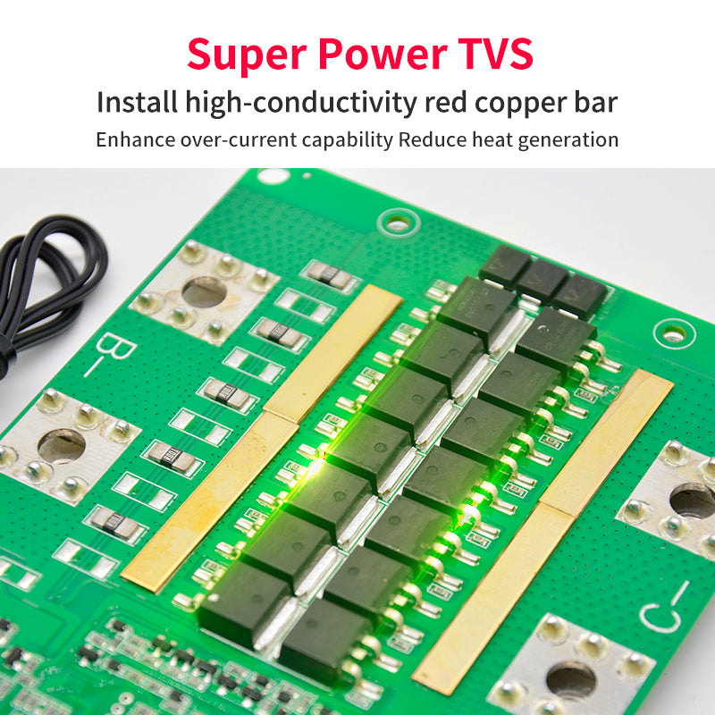 JBD Smart BMS 8S 16S 6~10S 60A 80A 100A  Lifepo4 Li-ion for Lithium Iron Battery Pcb with UART RS485 Function/BT Module with Balance Wires Jiabaida BMS