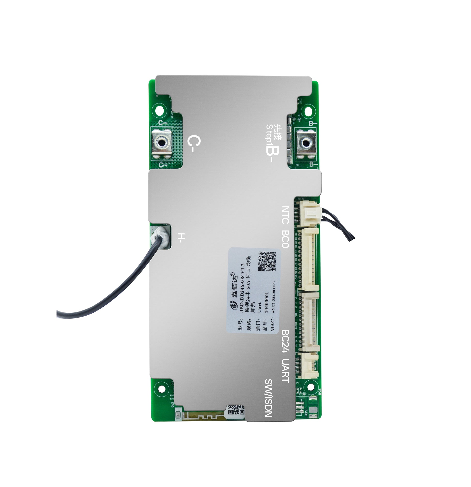 JBD Smart BMS10-24S 30A 40A 50A 60A 80A with Built-in Blutooth, Supports 10-24 strings, with a maximum of 20 strings in LI-ION Jiabaida BMS