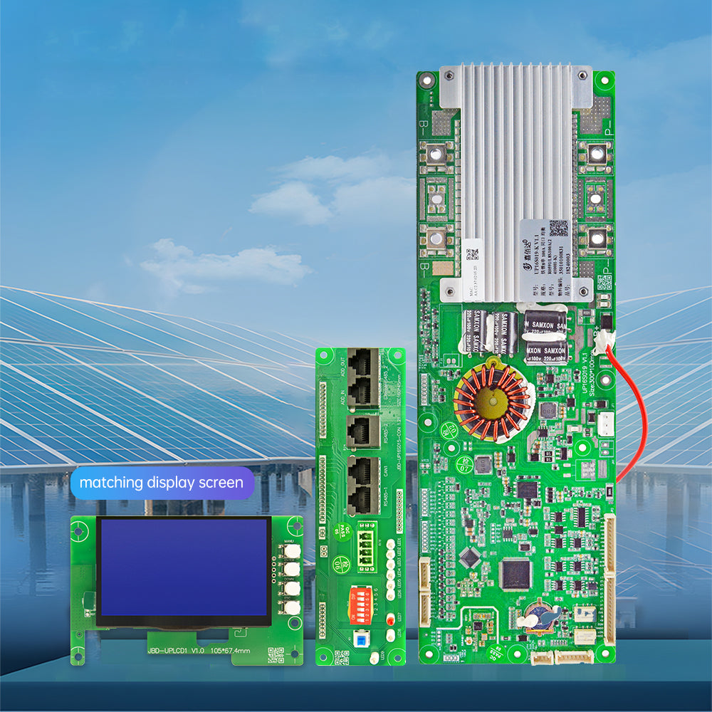 JBD Smart BMS 8S  16S 100A 150A 200A Communicant PCB with WIFI BLUETOOTH/UART/RS232/CAN Function for Inverters Parallel Connect Support Same Port Unique SOC Display Jiabaida BMS