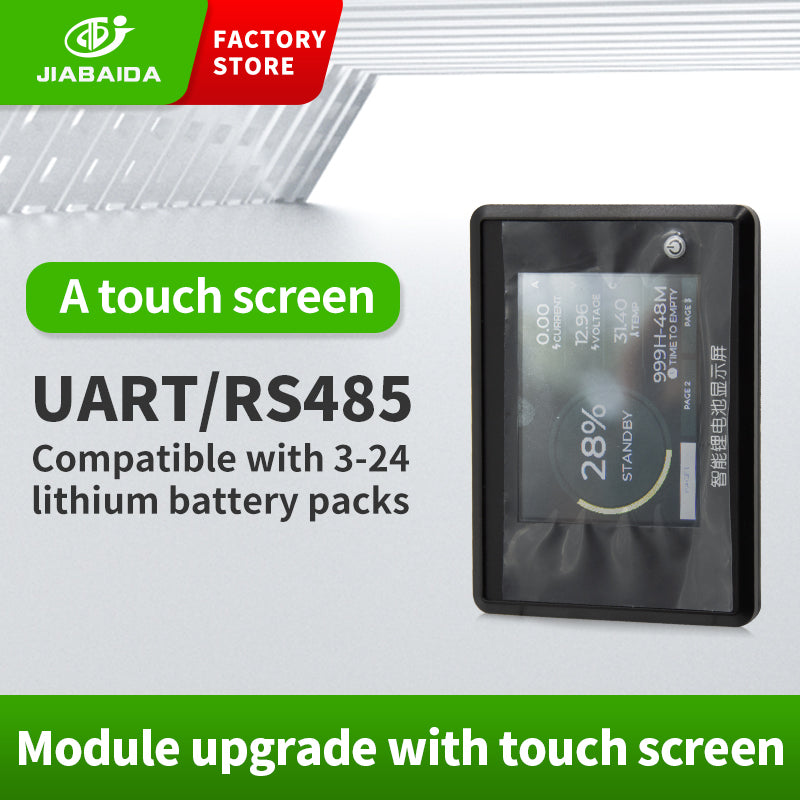 JBD-lcddisplaytouchscreensUART/RS485PortssmartbmsToolsBatteryManagementSystem