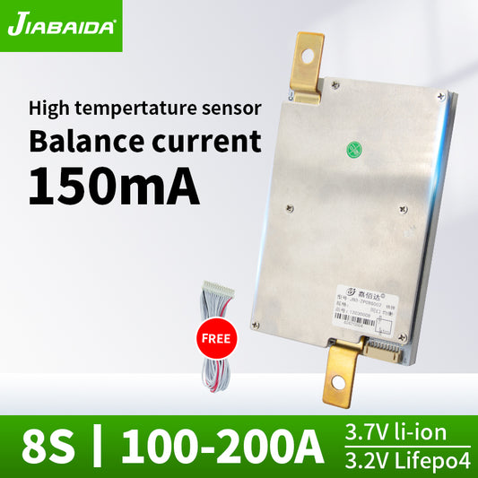 JBD Normal BMS 8S 24V 100A 120A 150A 200A 250A Lifepo4 Lithium Battery PCB with Passive Balance Jiabaida BMS